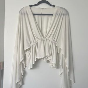 WinWin White Flowy Shirt